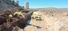 ŞANLIURFA TAŞKIN DERELERİ YAPIM İŞİ HIZLA DEVAM EDİYOR.