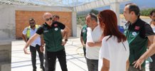 BÖLGE MÜDÜRÜMÜZ NAZİLLİ ARITMA TESİSİ İNŞAATINDA İNCELEMELERDE BULUNDU