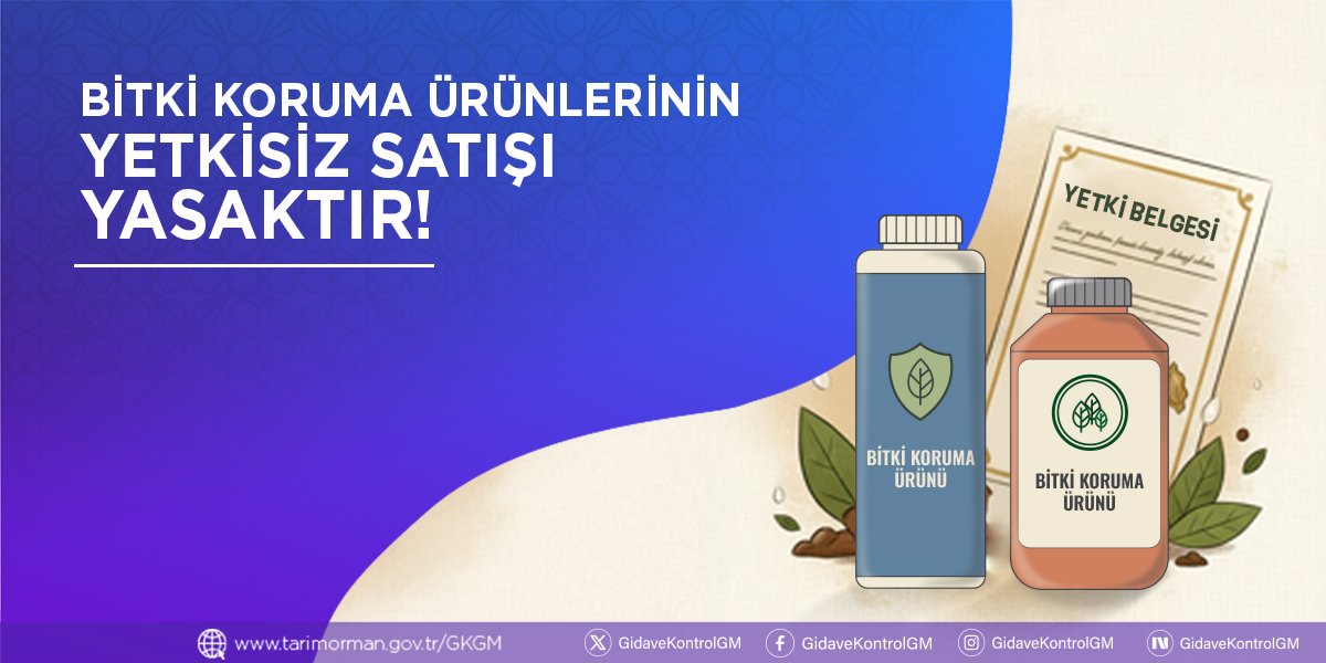 Bitki Koruma Ürünlerinin Yetkisiz Satışı Yasaktır!