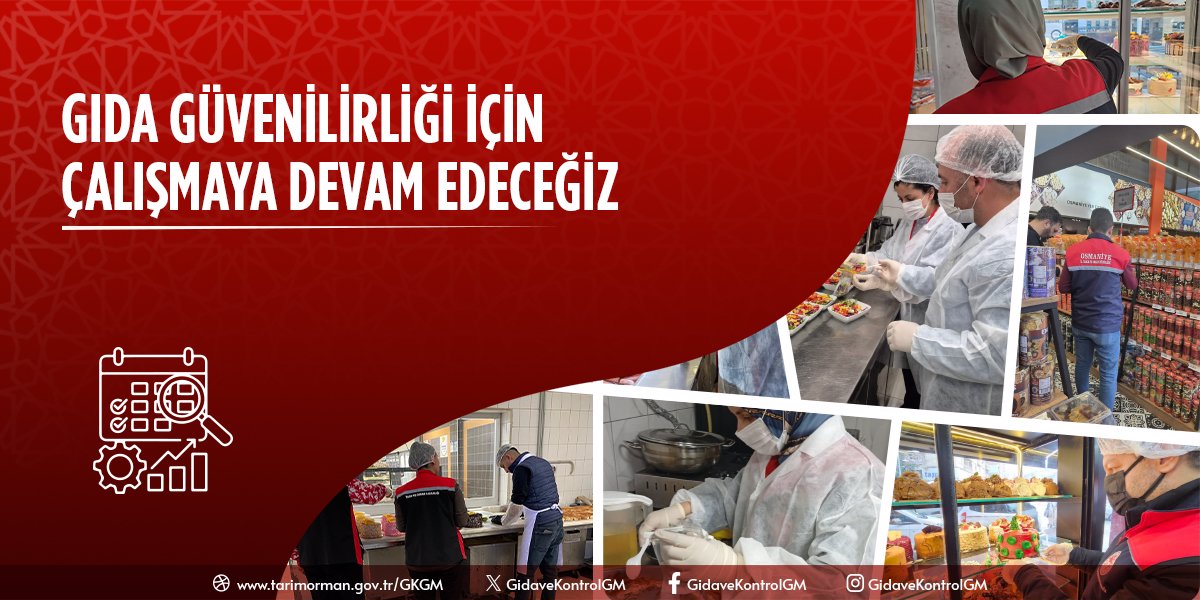 Gıda Güvenilirliği İçin Çalışmaya Devam Edeceğiz!