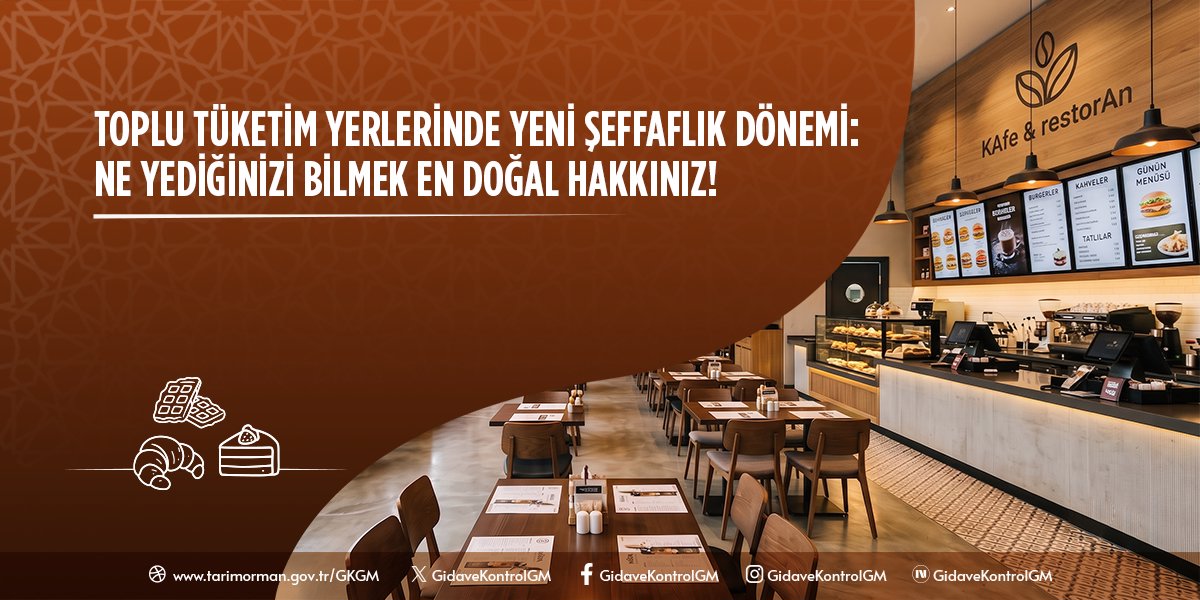 Toplu Tüketim Yerlerinde Şeffaf Bilgilendirme Dönemi Başlıyor