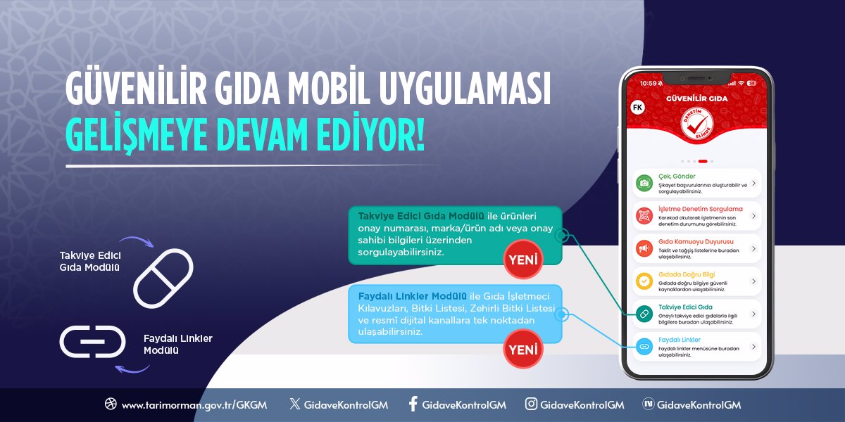 Güvenilir Gıda Mobil Uygulaması Gelişmeye Devam Ediyor